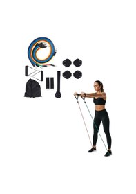 Resim 11 Parça Çok Fonksiyonlu Kapı Arkası Egzersiz Bandı Ev Tipi Spor 