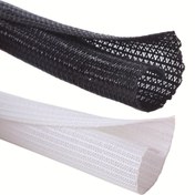 Resim Esnek Örgülü Kablo Yönetim Kılıfı - Kendi Kendine Sarılan Kablo Koruyucu Siyah & Beyaz, Çeşitli Boyutlar (50.8cm'den 10.01 metre'ye) - TV, Bilgisayar, Ev Sineması, Motor Bölmesi, Kablo Koruyucu için İdeal 