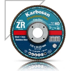 Resim Karbosan Premiumline Flap Disk Zr ZXPR22 Hd 