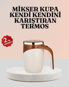 Resim Paslanmaz Çelik Şarjlı Karıştırma Otomatik Manyetik Blender Fincan Renkli 