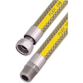 Resim Ocak Fırın Doğalgaz Bağlantı Fleksi Extra Korumalı Hortum 2 Metre 
