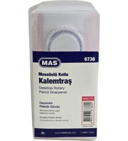 Resim Mas 6736 Masaüstü Büyük Kollu Kalemtraş - Pembe 