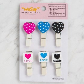 Resim Loren Dekoratif Kalp desenli mandal 6 lı 