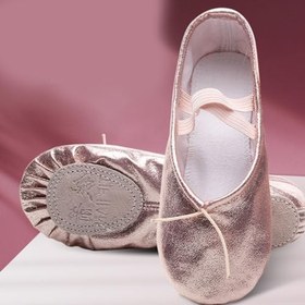 Resim VALICLUD Deri Bale Terlik Sparkly Kız Ayakkabıları Çocuk Ayakkabıları Tam Taban Yoga Ayakkabıları Kız Bale Uygulama Ayakkabıları Kız Ayakkabı Kızlar Için Düz Ayakkabılar Daireler Kedi 