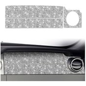 Resim Ford Mustang 2005-2009 İçin Sağ Gösterge Paneli Elmas Dekoratif Etiketin Üst Kısmı, Sol Sürücü 1 Adet 