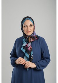 Resim Giverny Bebe Mavisi Desenli Şal Kesik Elyaf Pamuksu Etnik Dijital Baskılı 202124 11 Bebe Mavisi 