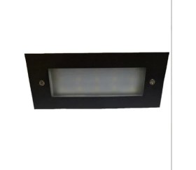 Resim Hazar Led Merdiven Spot Koridor Aydınlatma Dikdörtgen Gün Işığı 3W 17x6 Cm HELIOS-91-2532 