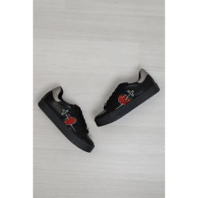 Resim Bambi̇ Siyah Kurşun Kadın Günlük Spor Ayakkabı 