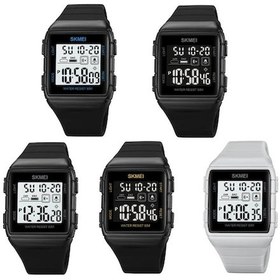 Resim Bosphorusboutique02 1960 Paslanmaz Çelik Siyah Silikon Erkek Saat Skmei 1960 Erkek Kol Saati, Zarif Tasarım Ve Konforla Siyah Rengiyle Beyaz 