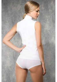 Resim Doreanse Kadın Modal Balıkçı Yaka Sıfır Kol Günlük Atlet 9313 