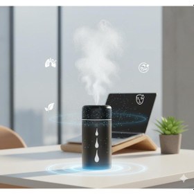 Resim Space Buharlı Hava Temizleyici Siyah Araç İçi-ev-ofis 
