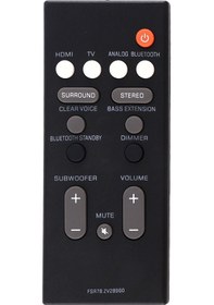 Resim Crackedice Yamaha Yas-106 Yas-207 Ats-1060 İçin Uzaktan Kumanda Fsr78 Zv28960 