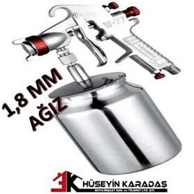 Resim Meşem W-77 Alttan Depolu Boya Tabancası 1.8 MM Ağız 