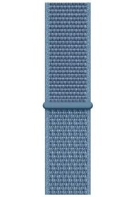 Resim Apple Watch Uyumlu Hasır Örgü Kordon İndigo Mavi 