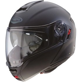 Resim Caberg Levo X Matt Black Güneş Vizörlü Çene Açılır Motosiklet Kaskı Siyah 