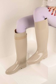 Resim Ccway Kadın Cepli Binici Yağmur Çizmesi VİZON 