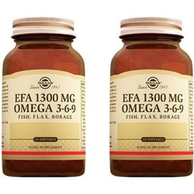 Resim Solgar Omega 3-6-9 Efa 1300 MG 60 Kapsül 2'Li Avantajlı Paket 
