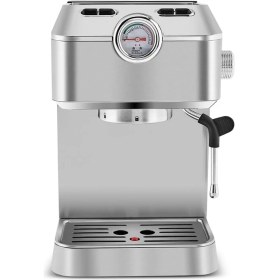 Resim Coffee Art 1101 Süt Köpürtücülü, 20 Bar Basınçlı, Espresso,, Cappuccino, Americano Makinesi 1,5l Inox 