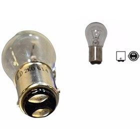 Resim 24v 94 Ampul 21w Çift Duy Tek Flaman Ba15d Marin 2 Adet 