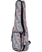 Resim Skycity 23 İnç Konçert Ukulele Kılıfı - Yumuşak Flanel Döşeme, Askılı Askı Ve El Çantası İle Desenli Kumaş Kılıf Gri 