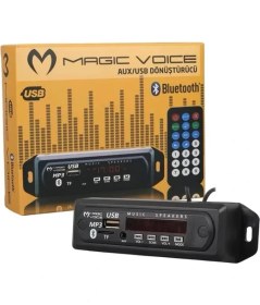 Resim Magicvoice USB-400 Bluetooth-Aux-Usb-Sd-Mmc Kumandalı Oto Teyp Çevirici Dijital Player 