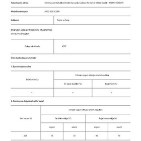 Resim Uğur UDD 300 SCEBN 218 LT Plastik Çerçeveli Sürme Camlı Muhafaza Dolabı 