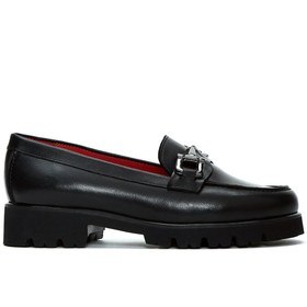 Resim Kadın Deri Tokalı Loafer 