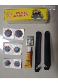 Resim Bisiklet Lastik Şamrelyama Seti Lastik Sökme Levyesi İle Birlikte 