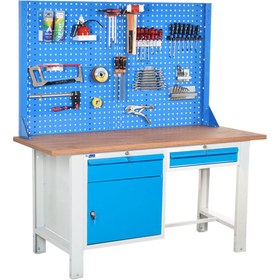 Resim starçelik Atölye Çalışma Tezgahı (1600x720x830-930/1844 mm) 