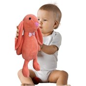 Resim Uyku Arkadaşım Uzun Kulak Bunny Peluş Tavşan 65 Cm Nar Çiçeği 