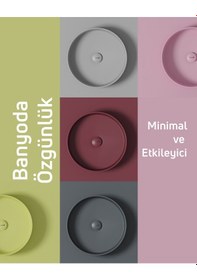 Resim Creavit Loop Yuvarlak Masa Üstü Çanak Lavabo Ø45 Cm Extra Kömür Karası Lp 