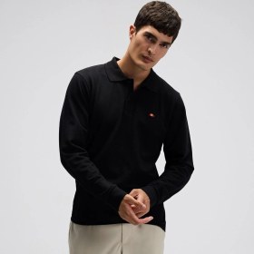 Resim Ellesse Em582-bk Erkek Polo Yaka Sweatshirt - Siyah Siyah 