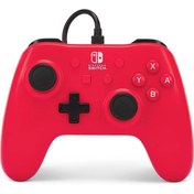 Resim Nintendo Switch Kablolu Oyun Kolu Lisanslı Raspberry Red 