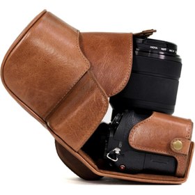 Resim MegaGear Sony Alpha A7S II, A7R II (28-70MM) Hakiki Deri Kamera Kılıfı 