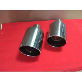 Resim Büyük Başlık Egzoz Ucu Paslanmaz Krom 120 Lik 