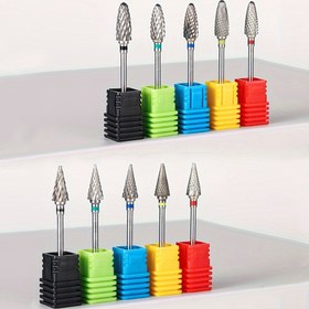 Resim 1 adet Tungsten Çeliği Freze Bıçağı Manikür için, Elektrikli Tırpan Bıçakları, Öğütme Bıçakları, Değirmen Bıçakları, Frezeler ve Tırnak Parlatma Aletleri. 
