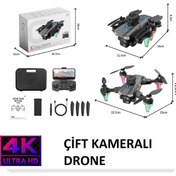 Resim XZJX 4K Çift Kameralı Drone, Wi-Fi Fpv, 360° Engel Kaçınma, Gece Görüşlü,Akıllı Takip,Çantalı 