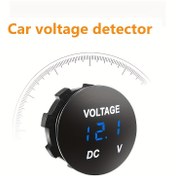Resim LED Ekranlı Kompakt Dijital Voltmetre & Ampermetre - Arabalar & Motosikletler için Gerçek Zamanlı, Doğru Ölçüm 12V-24V - Mavi, Kırmızı, Yeşil, Beyaz, Turuncu Renklerde Mevcut 