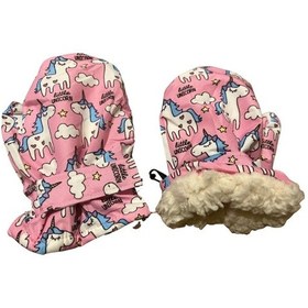 Resim Su Geçirmez Eldiven Kayak Eldiveni Pembe 