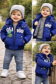 Resim BIGAZZI Lacivert Bebek Mont 