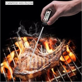 Resim Dijital Gıda Termometresi 300°C Ölçüm, Kaliteli ve Özel Kutulu 