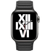 Resim ​​​Watch 44mm Uyumlu KRD-34 Deri Zore Kordon-Siyah 