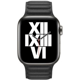 Resim ​​​Watch 44mm Uyumlu KRD-34 Deri Zore Kordon-Siyah 