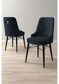 Resim Loft Siyah Mermer 80x132 Açılabilir Mdf Masa Yemek Odası Takımı, Mutfak Takımı 4 Adet Sandalye Antrasit 