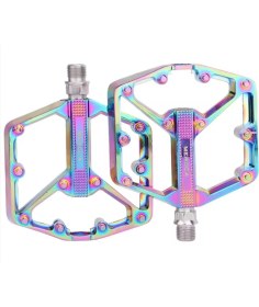 Resim Meroca Rainbow Alüminyum Platformlu Rulmanlı Bisiklet Pedalı 