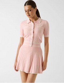 Resim Guess Shari Polo Hırka Triko Kadın Pembe Hırka V6rr02z4652-g66e Pembe 