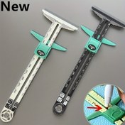 Resim 5-in-1 Dikiş Cetveli Kaydırma Ölçeği ile - Ağır Hizmet Plastik Yapı, Dahili Ölçü Cetveli (cm / İnç), Dikiş Bırakma Kılavuzu - Kıyafet Dikiş, Yorgan Dikiş, Dikiş için - Başlangıç Seviyesi ve Profesyonel Dikişçiler için İdeal - Tatiller, Sınıflar veya El Sanatları Projeleri için Mükemmel Dikiş Hediyesi, Yorgan Aksesuarı, Ergonomik Tasarım, Hassas Ölçüm Aracı 