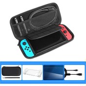 Resim Lemestar Nintendo Switch Taşınabilir Çanta Seti - Ekran Koruyucu, Kabuk Ve Usb Kablolu 