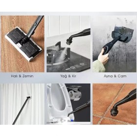 Resim Esranın Dünyası Pirantech CB-107C Çok Fonksiyonlu Buharlı Temizlik Makinası 