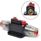 Resim Sones Dc 12-24v Araba Devre Kesici Stereo Ses Sigorta Tutucu Sigorta 80a Sigorta 